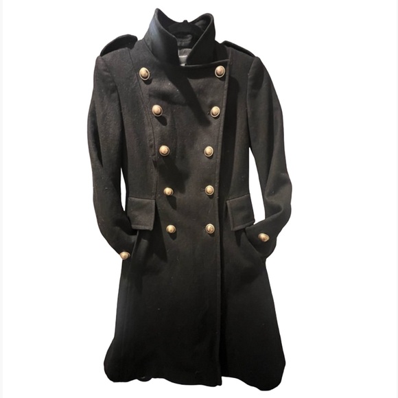 Moda International Jackets & Blazers - Black wool jacket gold button detail